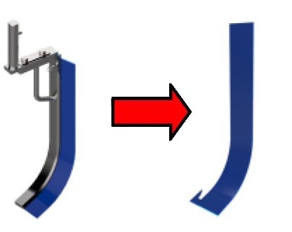 Лезвие скребка миксера STARMIX PL80 арт. PLAN060071A (для пониж. дежи 60л)
