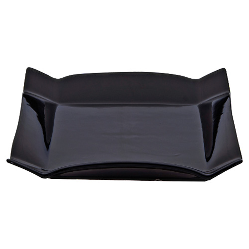 Тарелка квадратная черная керамика 17х17х3,5см арт.8899(BLK)