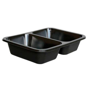 Лоток ПП MAP 187х137х38 2-секц черный 720 шт/кор