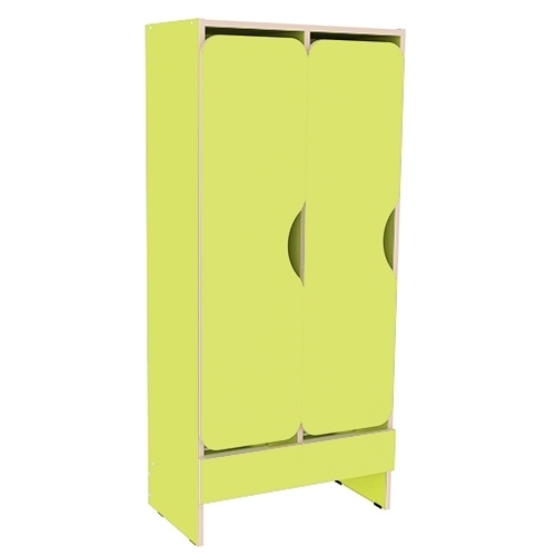 Шкаф для одежды детский 2-х секционный - Зеленый лайм.jpg