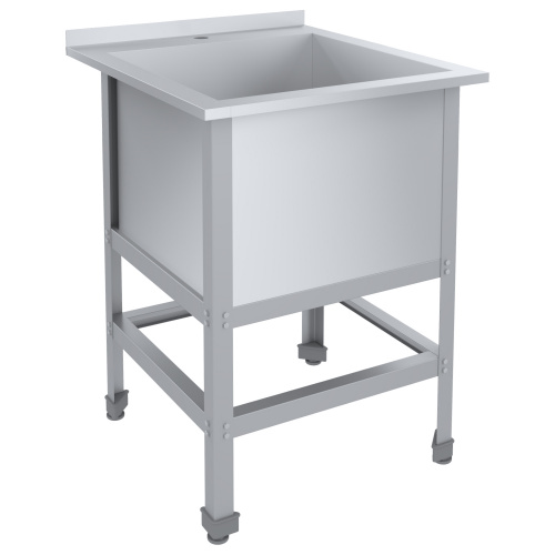 н0000235895  Ванна моечная ПищТех ЭКОНОМ ЦК с бортом ВМО1-600ЭЦК-Мб (700х700х870(890) мм)